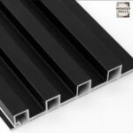 Black WPC Wall Panel (160 x 2900 x 22)mm