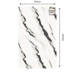 White with Black Stripe UV Panel (1220 x 2440 x 2.5)mm