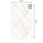 White with Golden Stripe UV Panel (1220 x 2440 x 2.5)mm