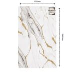 White Golden Stone Effect UV Panel (1220 x 2440 x 2.5)mm
