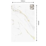 White with minimal Golden Effect UV Panel (1220 x 2440 x 2.5)mm