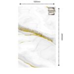 White Mid Golden UV Panel (1220 x 2440 x 2.5)mm